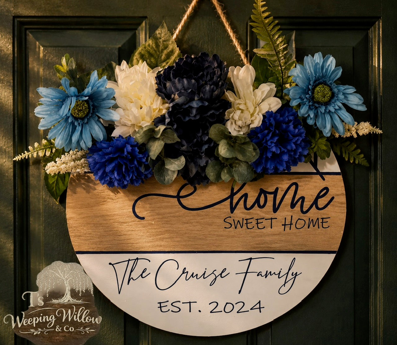 Custom Handmade Round Door Hanger