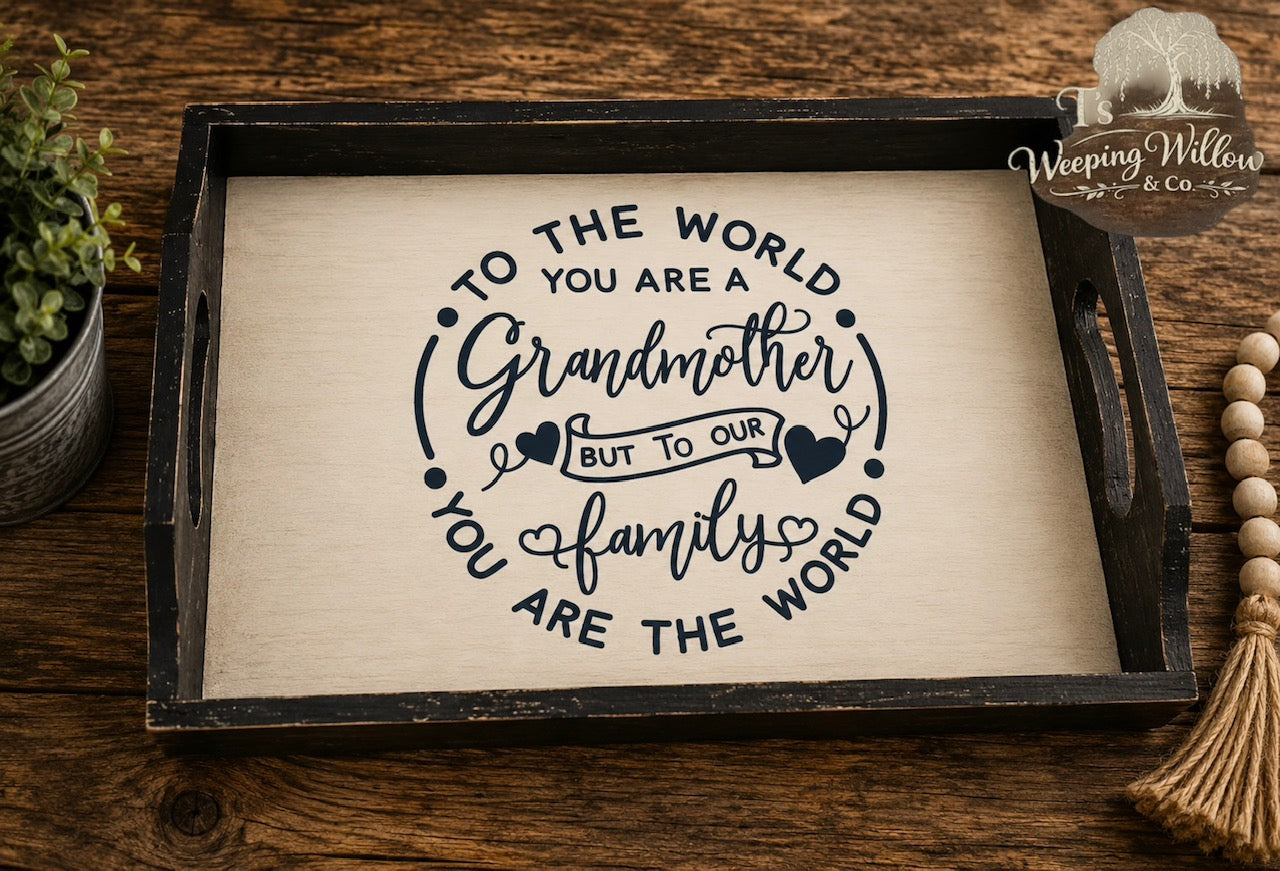 Custom Handmade Personalized Wooden Tray