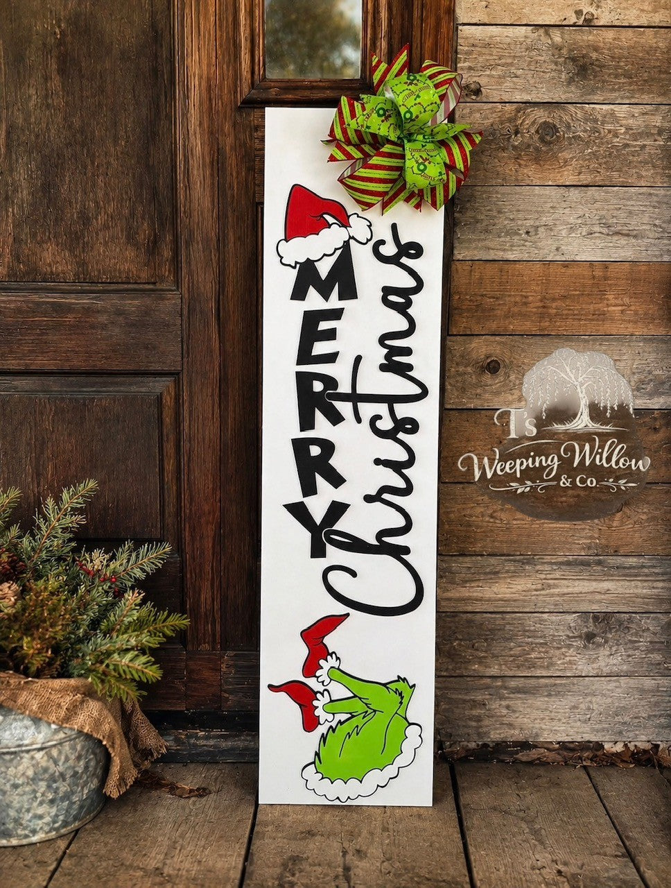 Custom Handmade Holiday Porch Sign