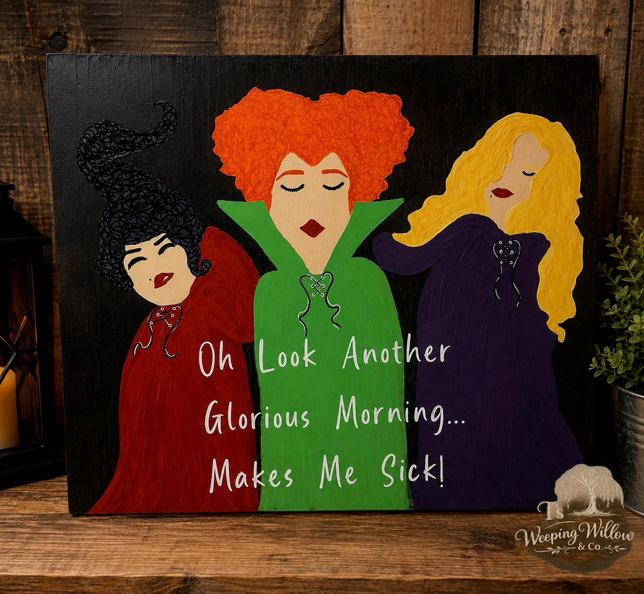 Custom Handmade Halloween Wood Sign