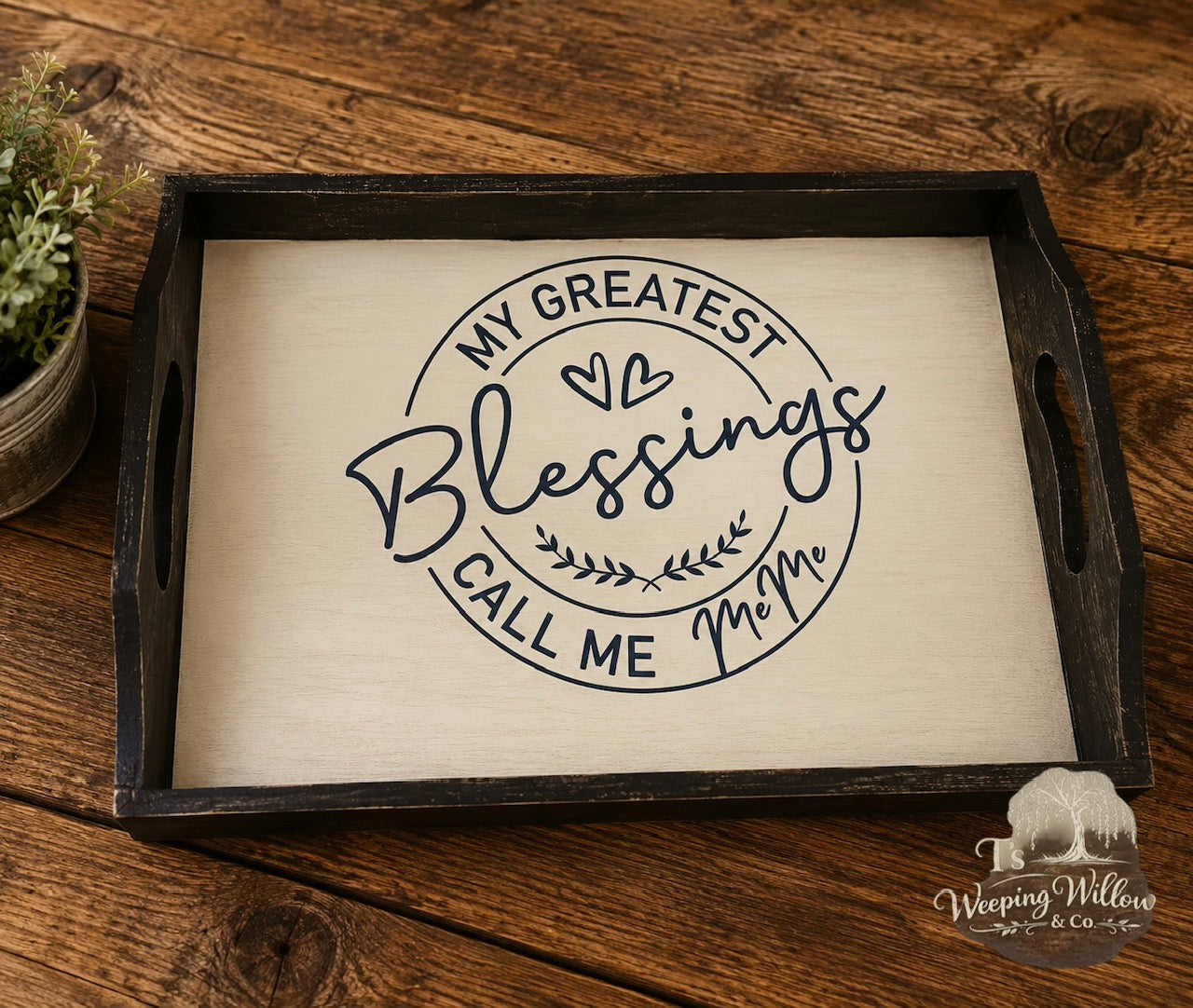 Custom Handmade Personalized Wooden Tray