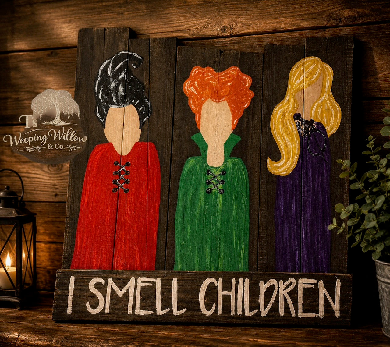 Custom Handmade Halloween Wood Sign