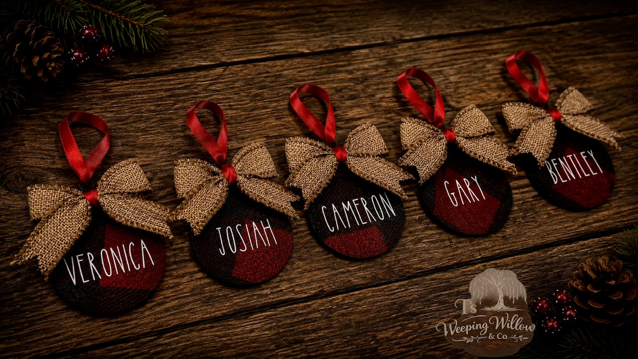 Custom Handmade Personalized Christmas Ornament