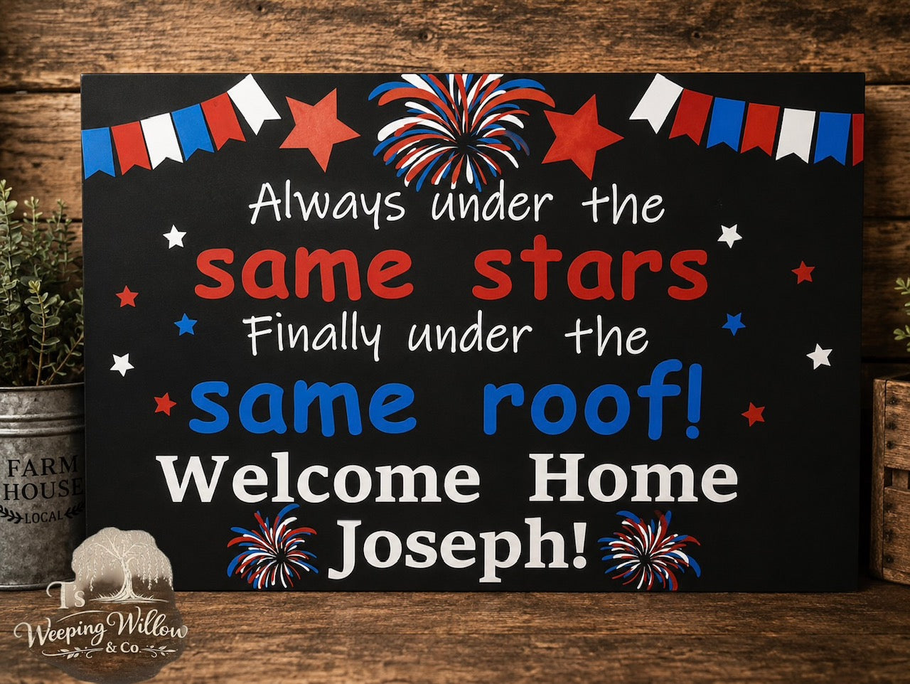 Custom Handmade Personalized Celebration Sign