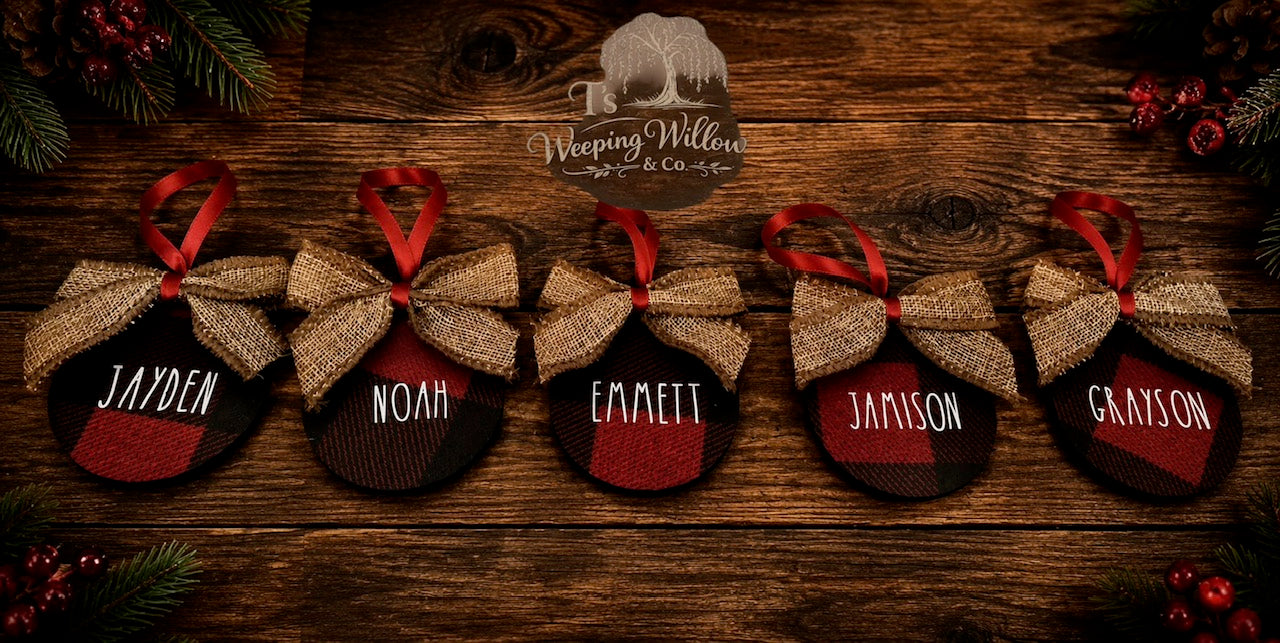 Custom Handmade Personalized Christmas Ornament