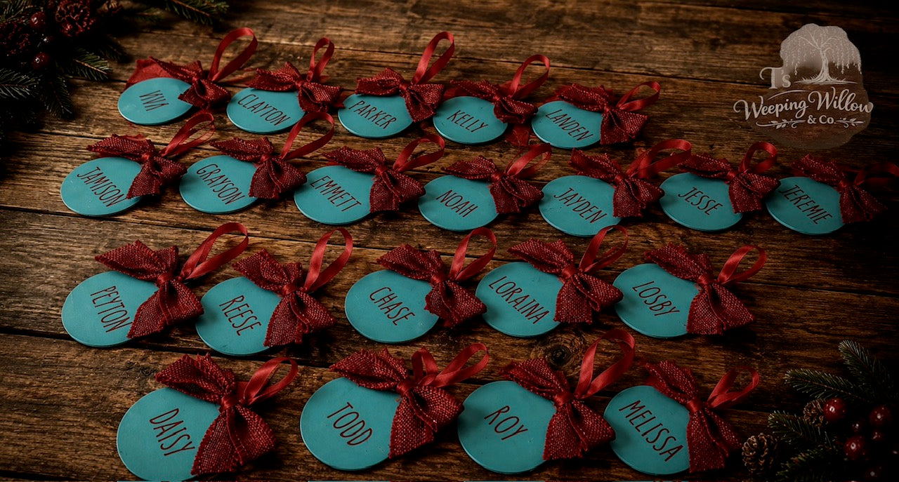 Custom Handmade Personalized Christmas Ornament