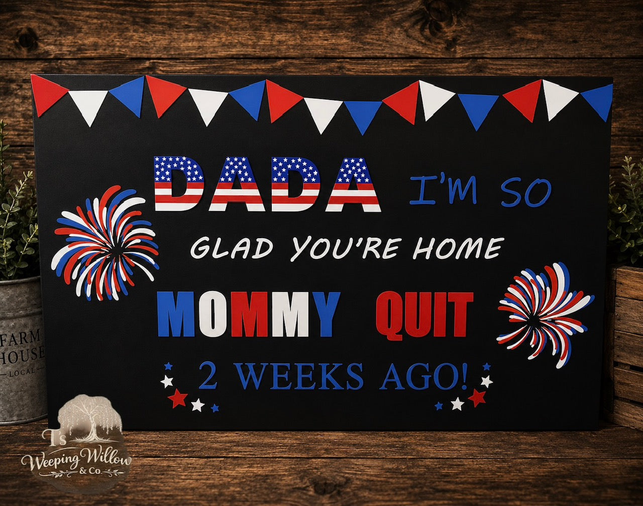 Custom Handmade Personalized Celebration Sign