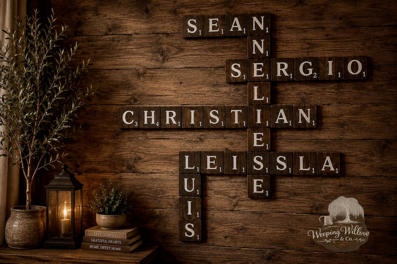 Custom Handmade Family Name Wall Art