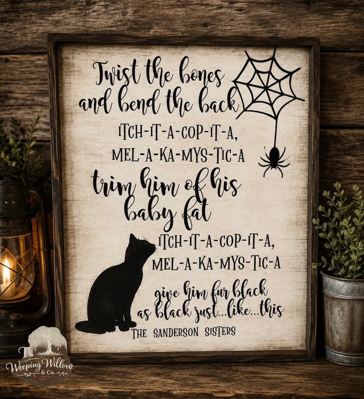 Custom Halloween Quote Sign