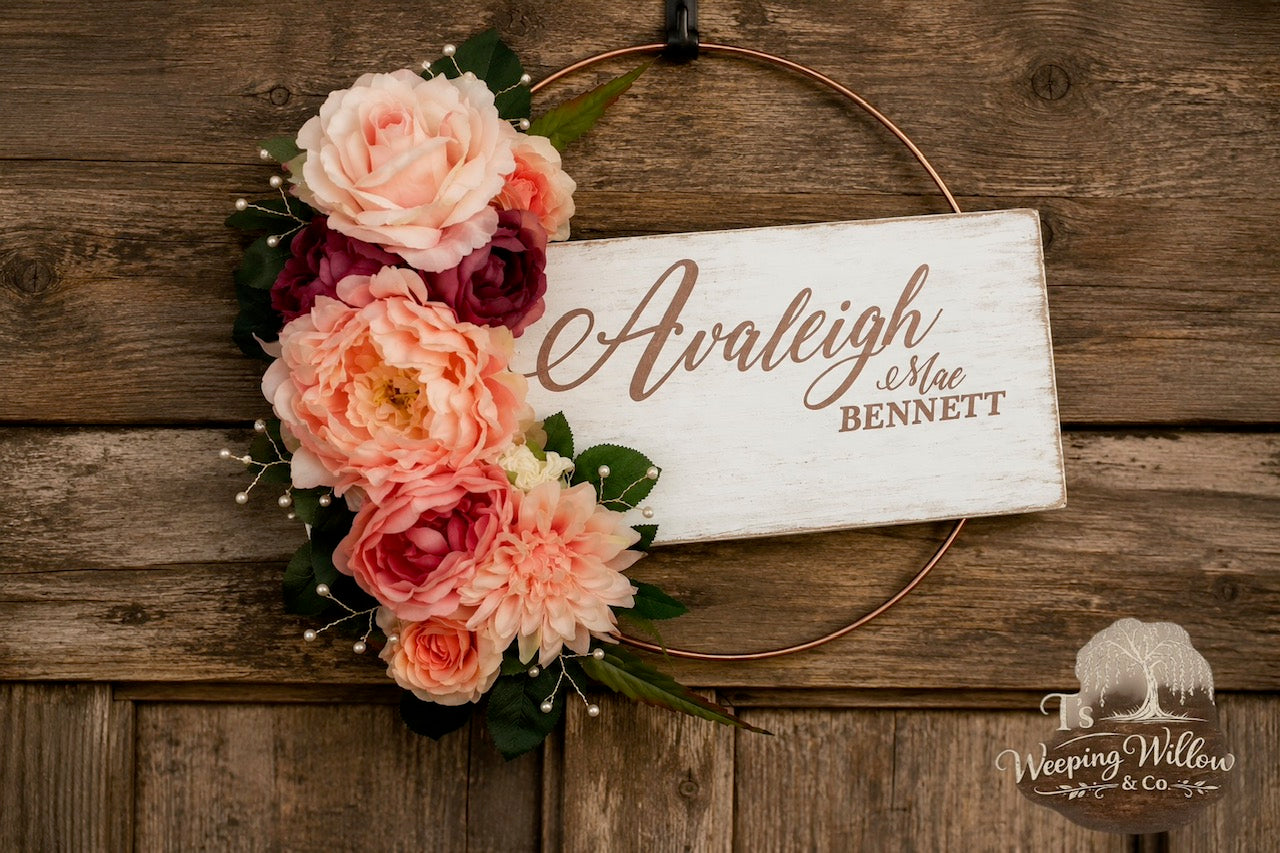 Custom Handmade Round Door Hanger