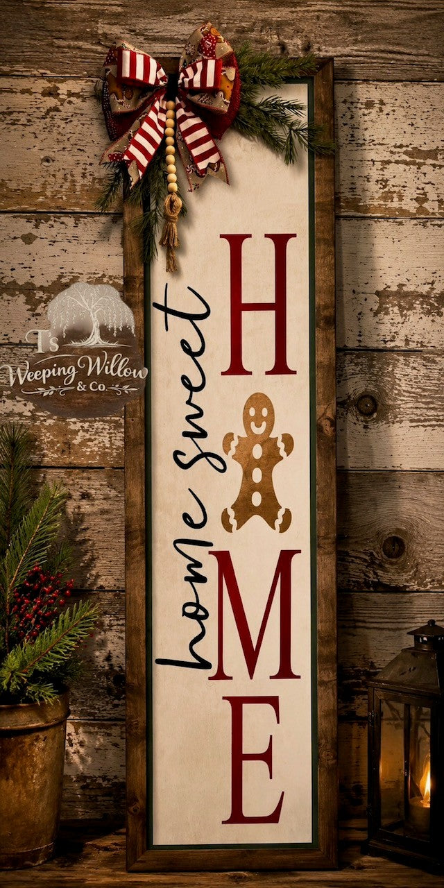 Custom Handmade Holiday Porch Sign
