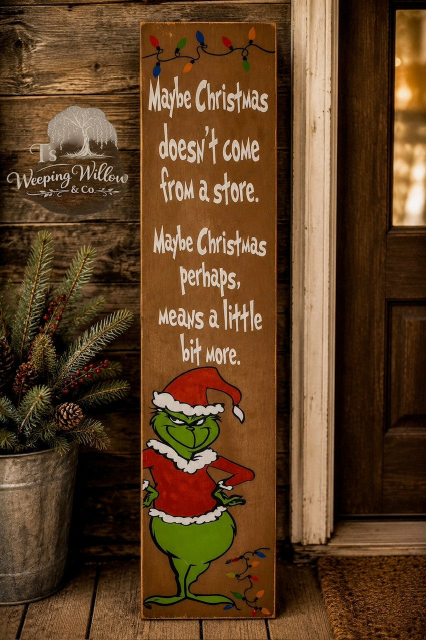 Custom Handmade Holiday Porch Sign