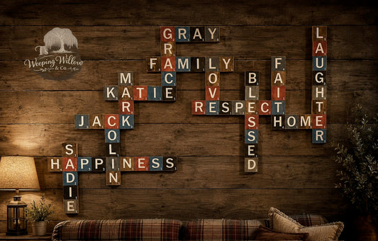 Custom Handmade Family Name Wall Art