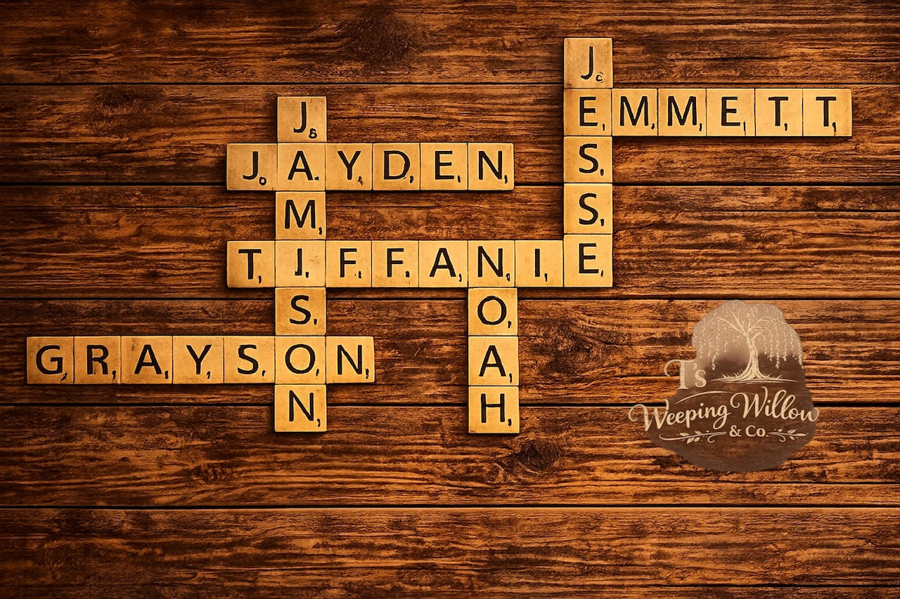 Custom Handmade Family Name Wall Art